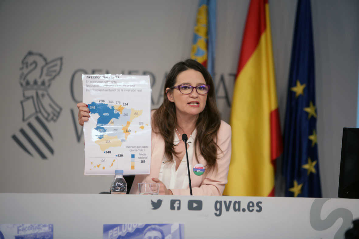 La portaveu del Consell, Mónica Oltra, en una imatge d'arxiu.