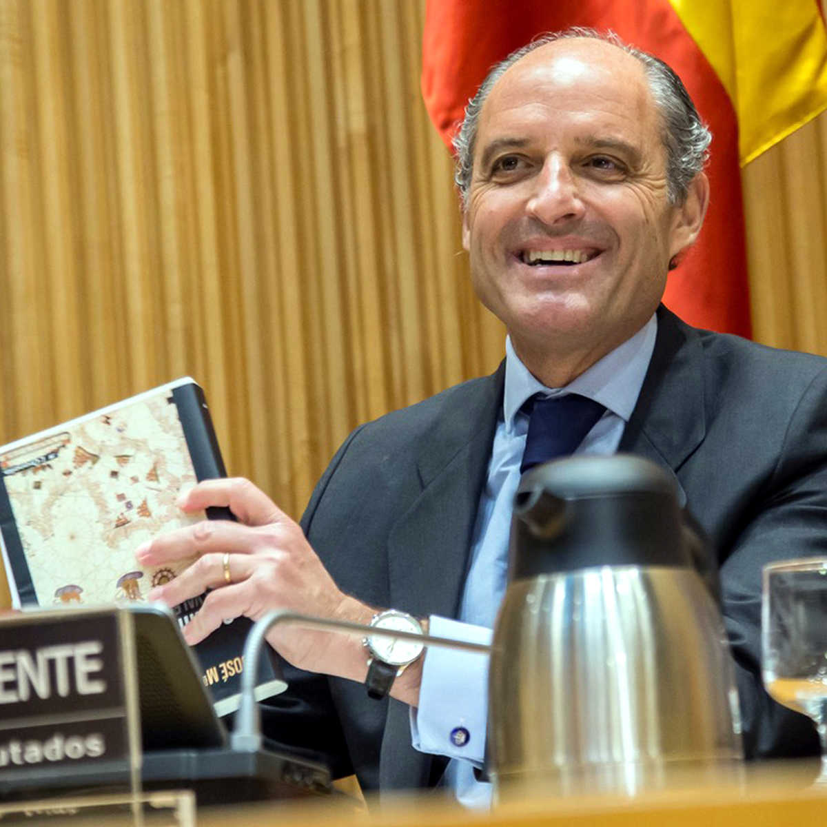 Imatge d'arxiu de Camps en la comissió d'investigació al Congrés sobre el finançament del PP.