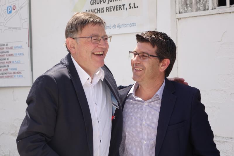 El president de la Generalitat, Ximo Puig i l'alcalde i president de la Diputació de València, Jorge Rodríguez en una imatge d'arxiu.