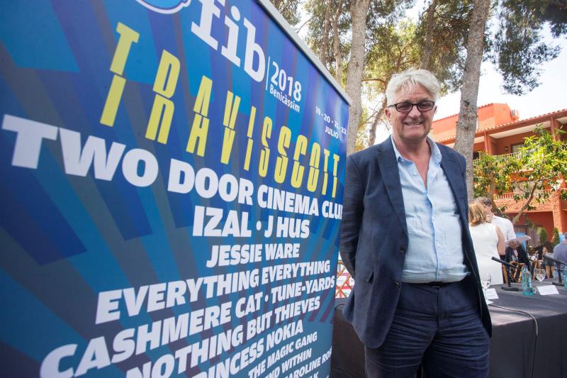 El director del FIB, el britànic Melvin Benn, aquest dijous durant la presentació de la propera edició.
