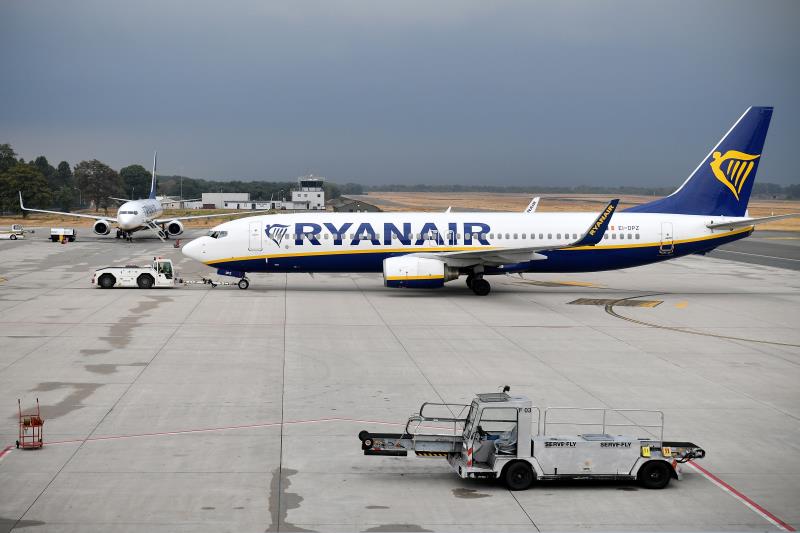 Imatge d'arxiu d'un avió de Ryanair.