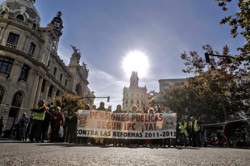 Imatge de la manifestació d'aquest dissabte a València.