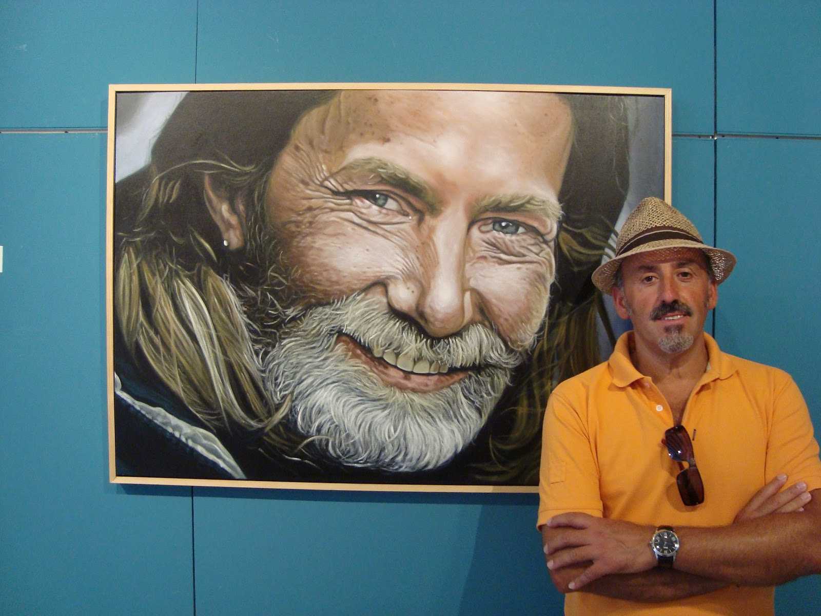 Jaime Francés Durá junt a la seua obra