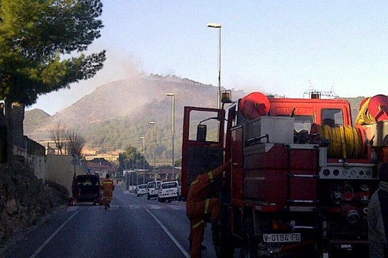 L'incendi de Gilet, aquest matí.