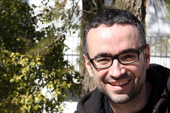 El cantant d'Obrint Pas, Xavi Sarrià.