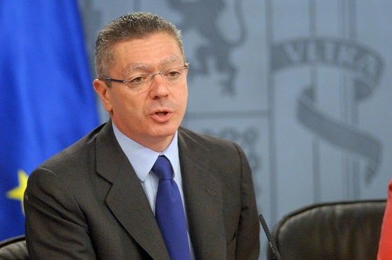 El ministre de Justícia, Alberto Ruiz Gallardón.