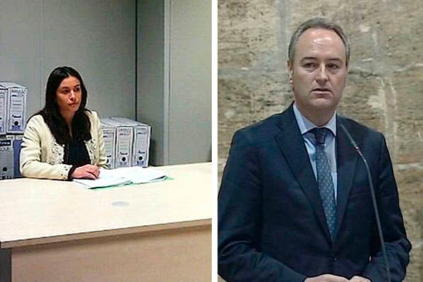 Carolina Gracia i Alberto Fabra.