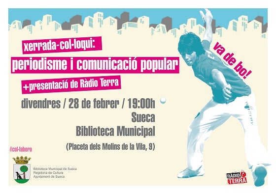Cartell de l'acte de presentació de Ràdio Terra a Sueca.