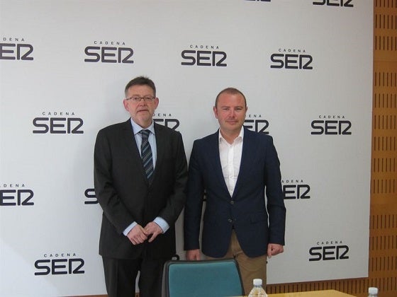 Puig i Gaspar, en el seu primer debat cara a cara celebrat aquest matí.