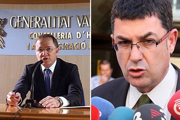 Juan Carlos Moragues i Enric Morera (dreta).