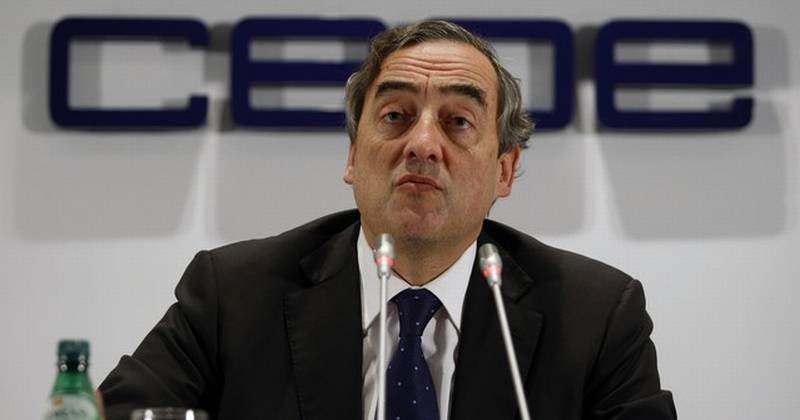 El president de la CEOE, Juan Rosell.