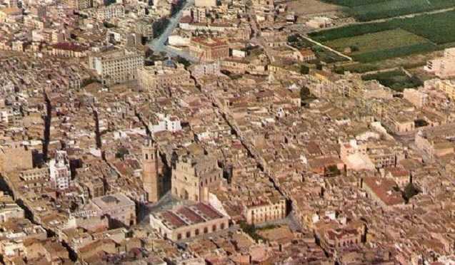 Vista aèria del centre de Castelló de la Plana.