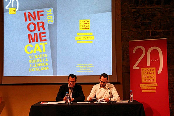 Acte de presentació de l'Informe CAT 2014 elaborat per Plataforma per la Llengua