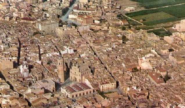 Vista aèria del centre de Castelló de la Plana.