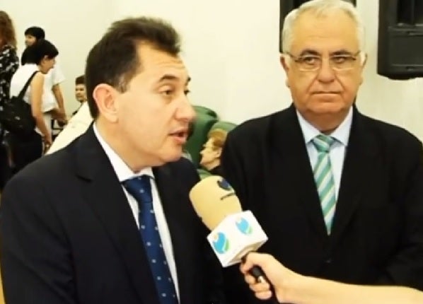 L'exalcalde del PP d'Alboraia (esquerra) amb Cotino, en una imatge d'arxiu.