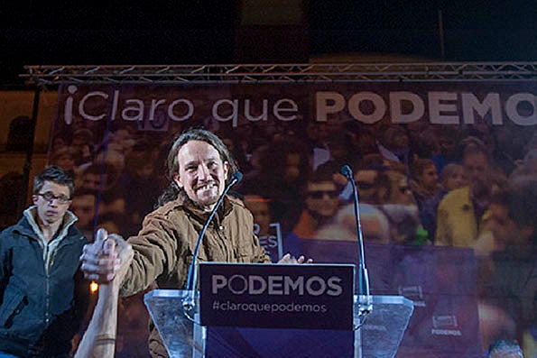 Pablo Iglesias després dels resultats de les eleccions europees.