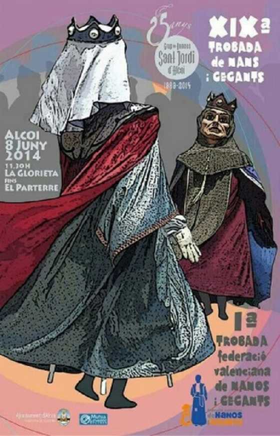 Cartell de la XIX Trobada.de nanos i gegants.