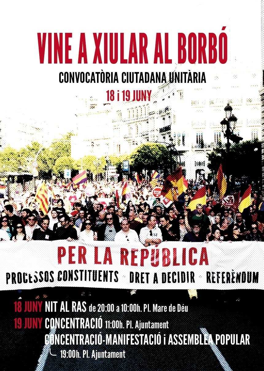 Cartell de la convocatòria per al 18 i 19 de juny.