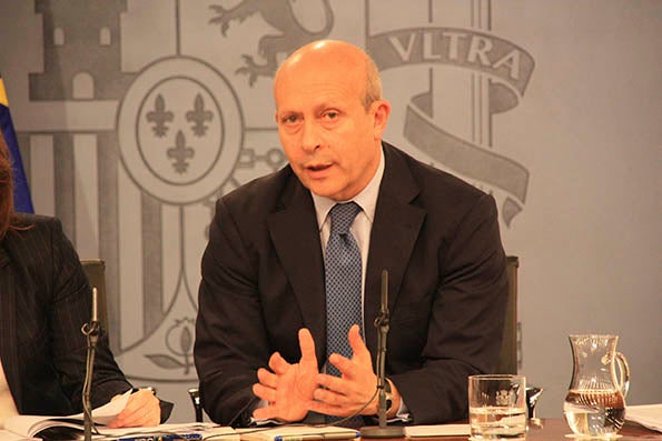 El ministre d'Educació, José Ignacio Wert.