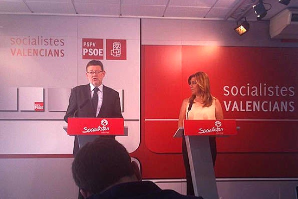 Ximo Puig i Susana Díaz.