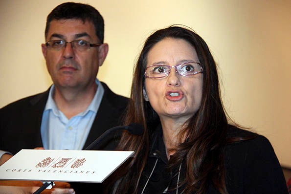 Mònica Oltra i Enric Morera.