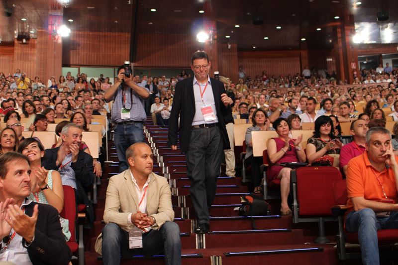 Ximo Puig, en el Congrés Extraordinari del PSOE que se celebra a Madrid.