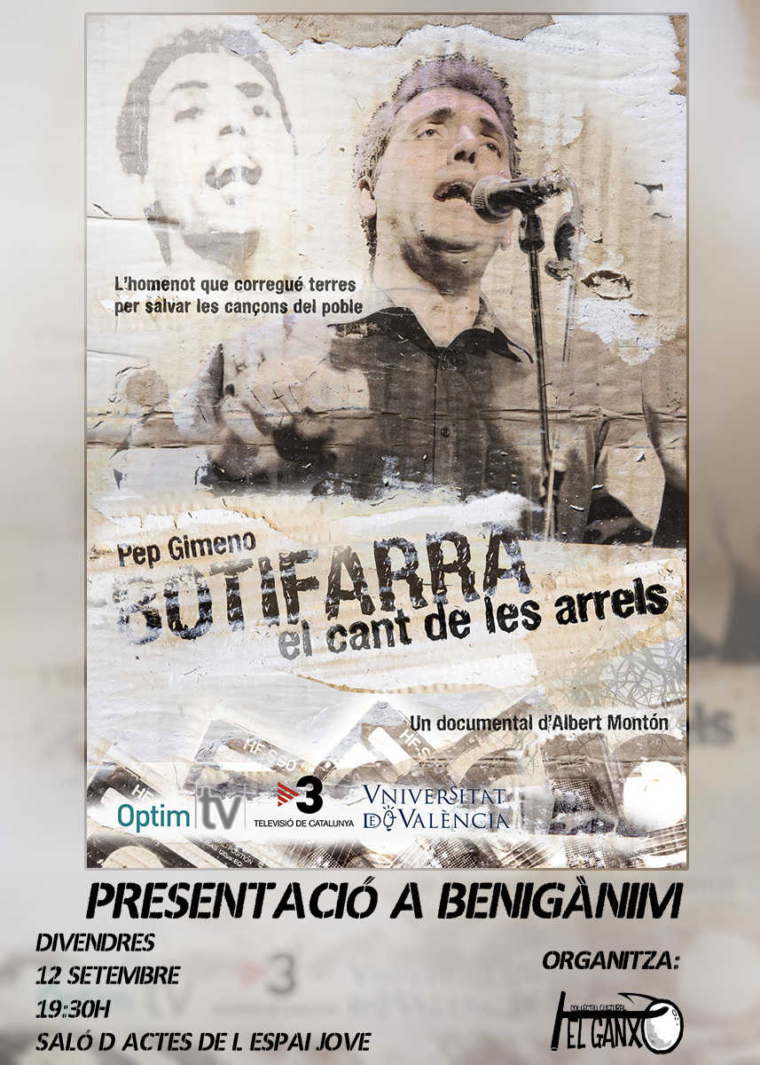 Imatge del cartell de la presentació del documental.