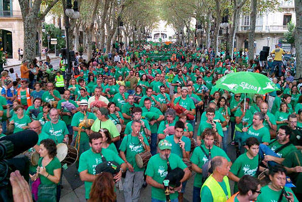 Manifestació a Palma, en una fotografia del sindicat STEI.