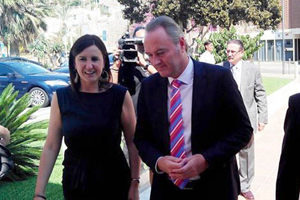 María José Català i Alberto Fabra.