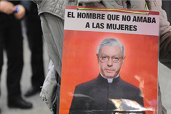 Manifestació contra la nova llei de l'avortament.