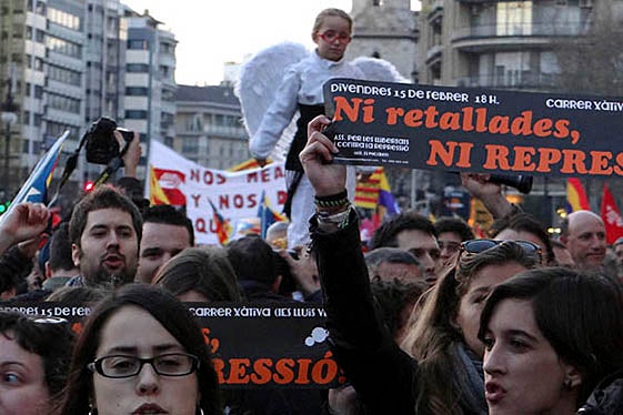 Manifestació 'Primavera Valenciana'.