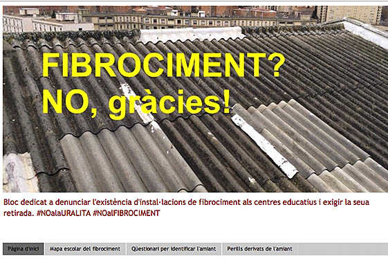 Bloc “Fibrociment? no, gràcies!”.