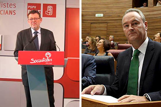 Ximo Puig i Alberto Fabra.