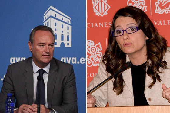 Alberto Fabra i Mònica Oltra.