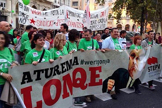 Manifestació, hui a València.