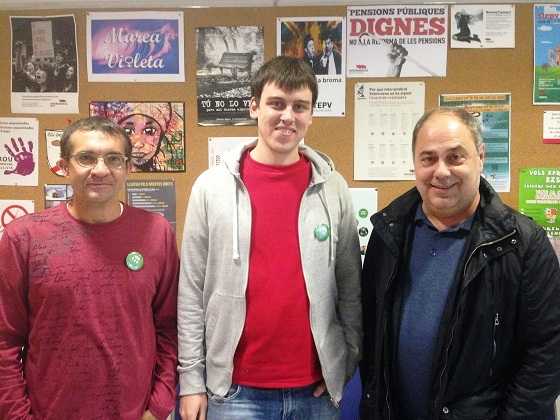 Marc Candela, Ferran Martínez i Vicent Mauri.