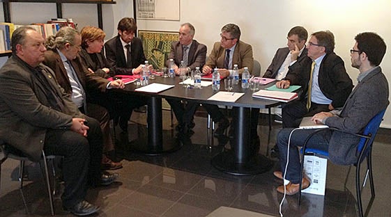 Imatge de la reunió de hui en València.