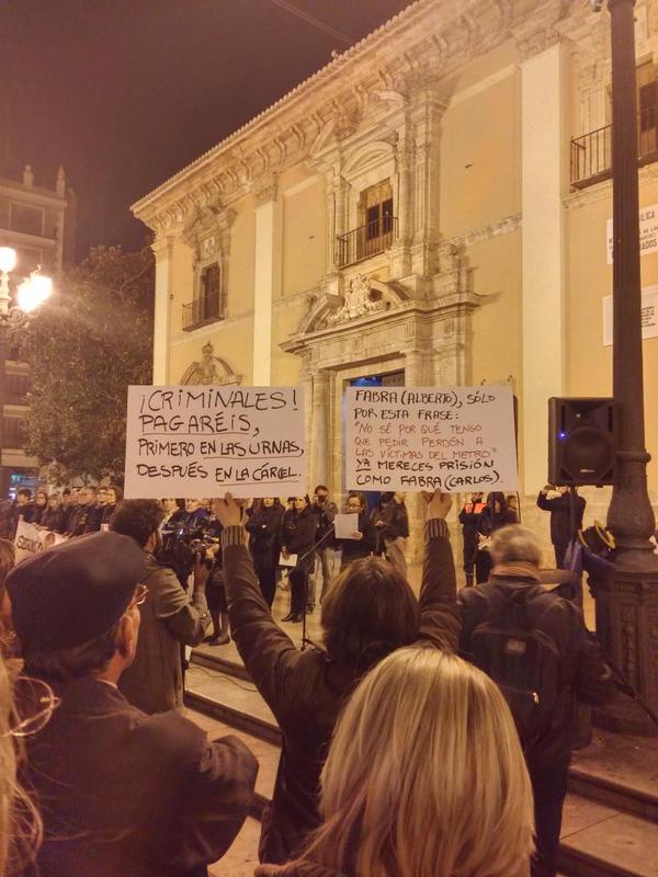 Un moment de la 98a concentració celebrada hui a València.