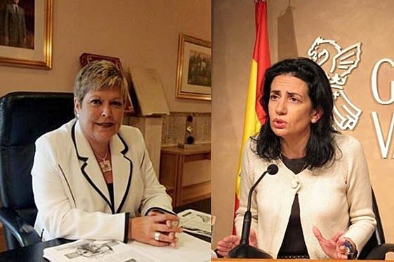 Milagrosa Martínez i Angélica Such (dreta).