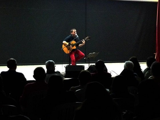 Cesc Freixas, en un moment del Festival celebrat a Xàtiva.