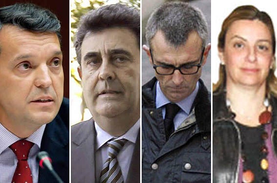 Vela, Lobón, Aguilar i Maldonado.