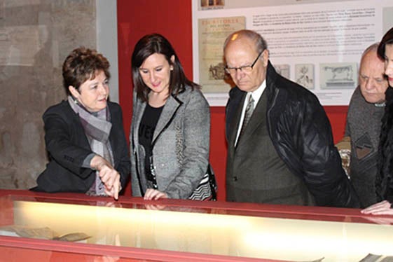 Ramón Ferrer i María José Català, ahir.