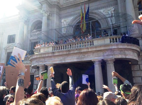 Un moment de la Intifalla d'aquest dilluns 2 de març.