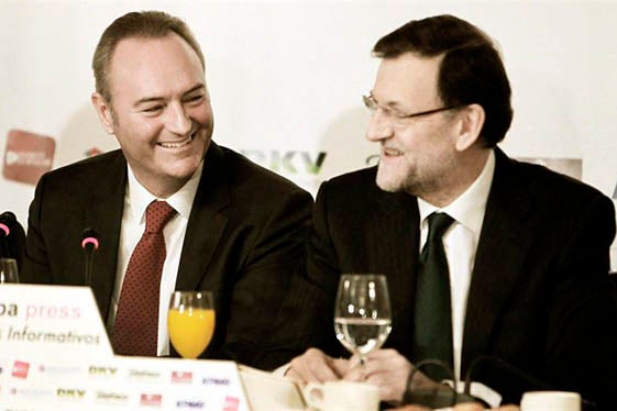 Alberto Fabra i Mariano Rajoy.