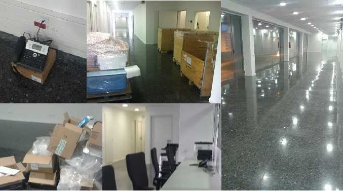 Diferents imatge de l'estat actual del nou hospital de Llíria.