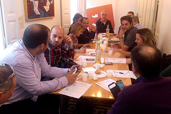 Ribó ha presentat els punts acompanyat pels membres de la Sectorial de Falles.