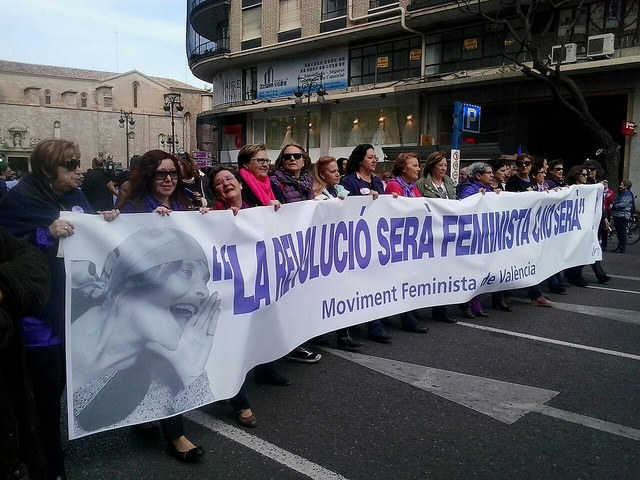 Imatge de la manifestació celebrada aquest diumenge a València.