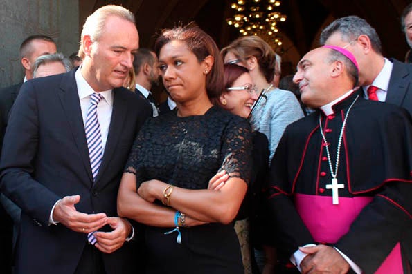 Lola Johnson i Alberto Fabra.