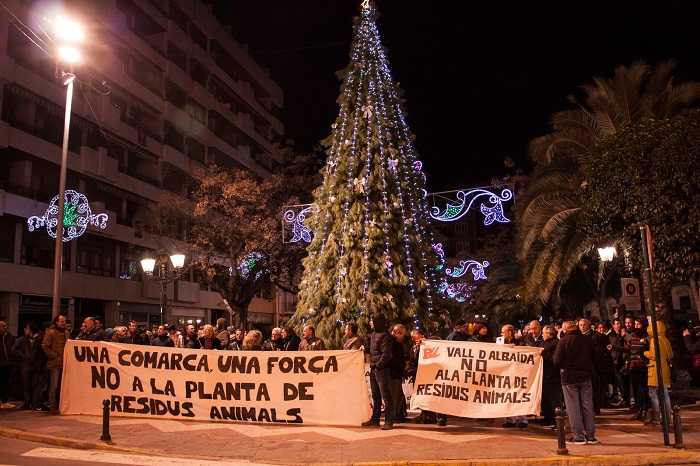 Imatge d'arxiu d'una protesta contra la planta de residus.
