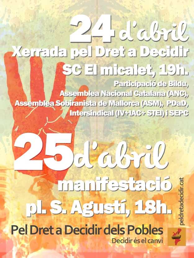 Cartell de la convocatòria.